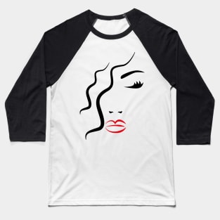 Woman Silhouette Baseball T-Shirt